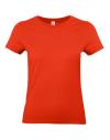 TW04T Women's E190 Tee Fire Red colour image